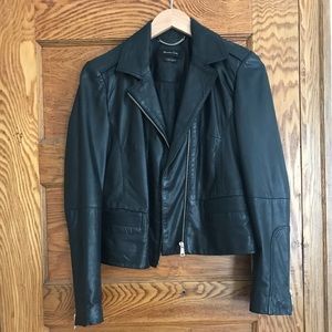 Massimo Dutti leather jacket
